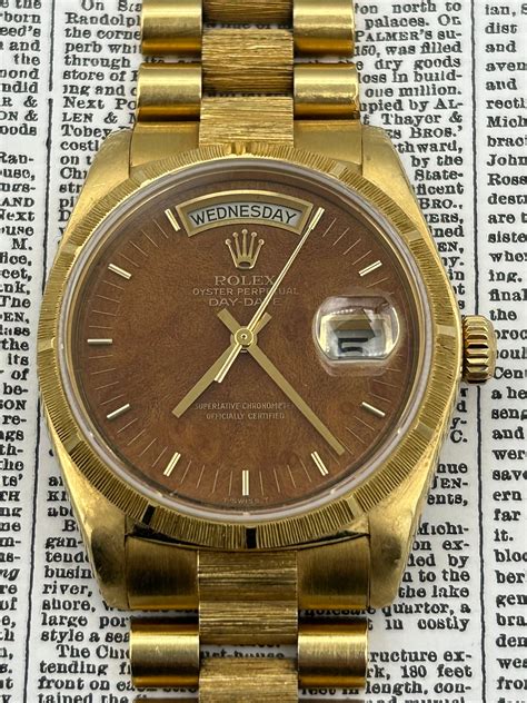 rolex 18038 wood dial|rolex 18038 value.